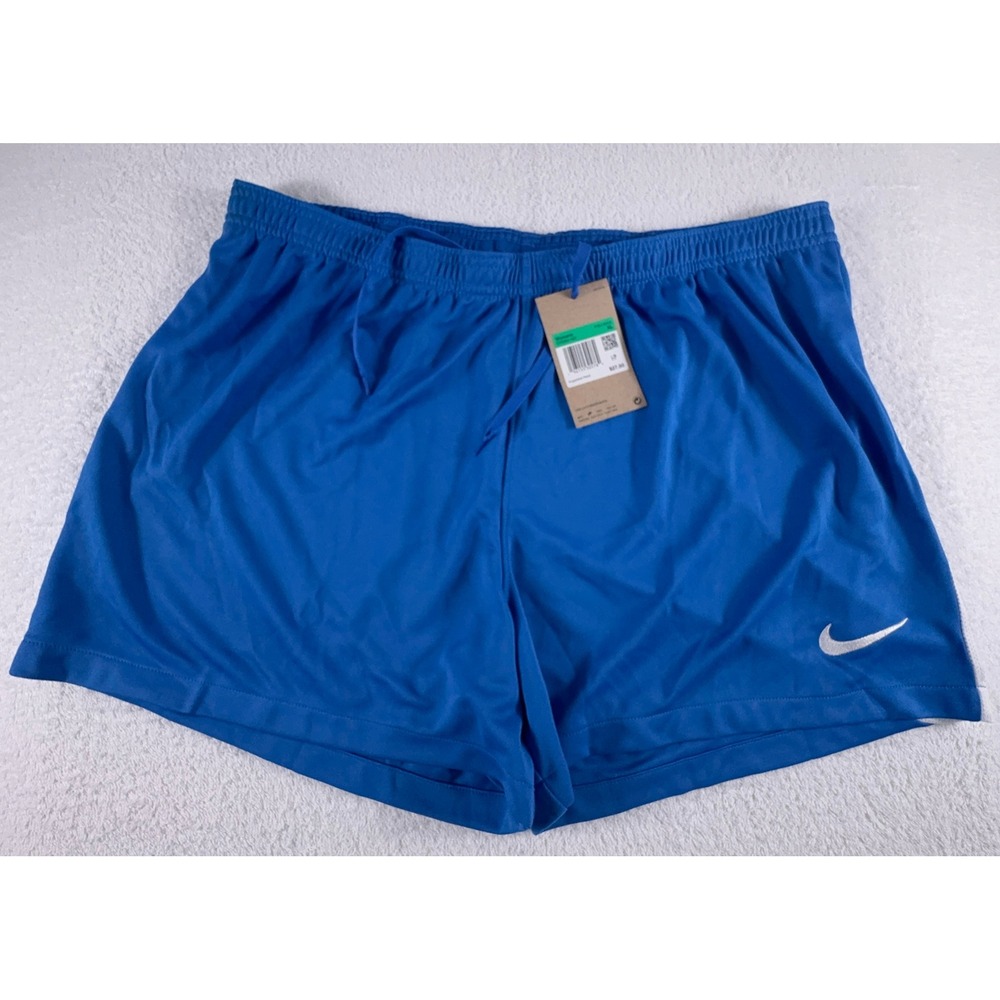 Women's Nike Dri-Fit Running Shorts Blue XL Soccer Standard NWT